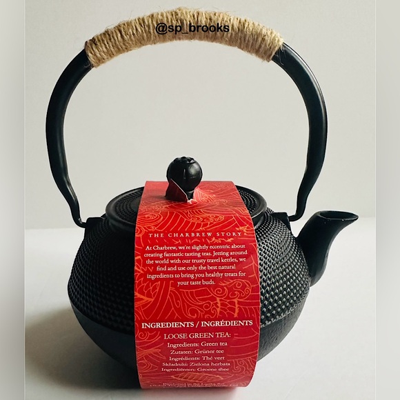 🎁Charbrew Authentic Chinese Teapot with 50g Green Tea - Cast Iron - 40 fl oz - Picture 3 of 5